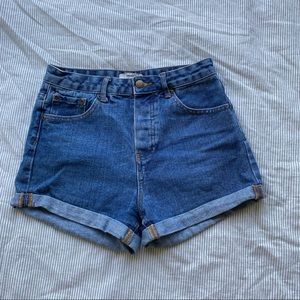 (SOLD) high waisted jean shorts